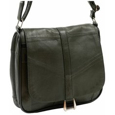 Сумка кросс-боди , фактура гладкая, темно-зеленый Unvers Leather Istanbul