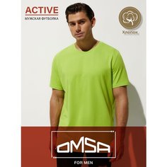 Футболка Omsa, размер L, лаймовый
