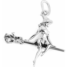 Подвеска Sirius Jewelry, серебро, 925 проба, оксидирование, размер 2.5 см., серебристый