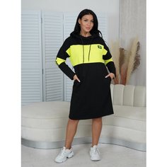 Платье LOVETEX.STORE, размер 48, черный/желтый