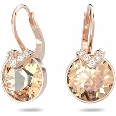Серьги SWAROVSKI, кристаллы Swarovski, розовое золото