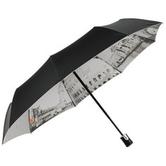Зонт Frei Regen, серебристый/черный