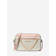 Сумка кросс-боди MICHAEL KORS, фактура зернистая, рельефная, матовая, перфорированная, розовый