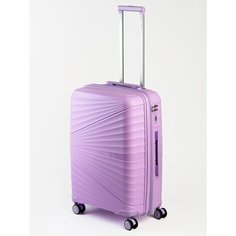 Чемодан , 77 л, размер M, сиреневый Bags Place