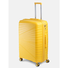 Чемодан , 115 л, размер L, желтый Bags Place