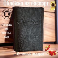 Обложка для паспорта , коричневый Lion Pride