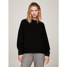 Джемпер TOMMY HILFIGER CO CARDI STITCH C-NK, размер XS, , черный bds