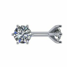 Серьги пусеты The Jeweller, серебро, 925 проба, фианит