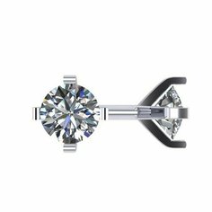 Серьги пусеты The Jeweller, серебро, 925 проба, фианит