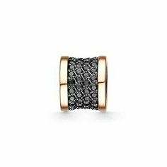 Подвеска The Jeweller, красное золото, 585 проба, фианит, черный/золотистый