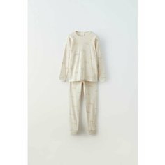 Пижама Zara, размер 120, бежевый