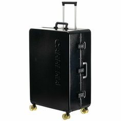 Чемодан Carrera, 119 л, черный/желтый