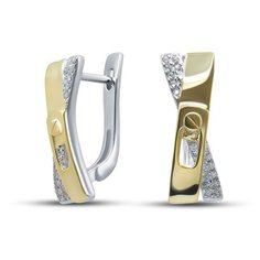 Серьги Silver WINGS, серебро, 925 проба, фианит, длина 2 см