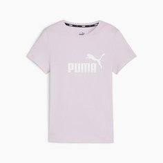 Футболка спортивная PUMA Essentials Logo Youth Tee, размер 152, Grape Mist
