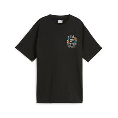 Футболка PUMA DOWNTOWN Relaxed Graphic, размер 44, черный