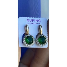 Серьги XUPING JEWELRY, размер 10 мм, золотой