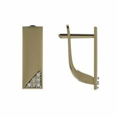 Серьги The Jeweller, красное золото, 585 проба, фианит, , золотистый