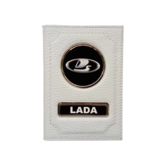 Обложка для автодокументов LADA, белый Лада