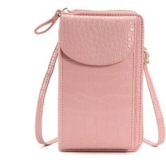 Сумка кросс-боди , фактура перфорированная, розовый Kind and Happy