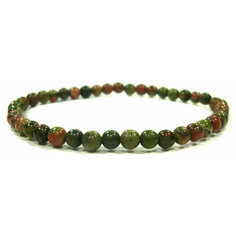 Браслет, размер 19 см, зеленый/оранжевый Нет бренда