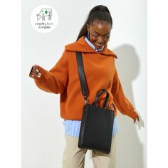 Сумка MYFLAFFICO, фактура гладкая, чёрный