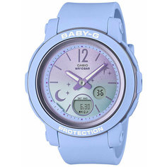 Наручные часы CASIO Baby-G, голубой, фиолетовый