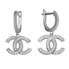 Серьги с подвесками The Jeweller, серебро, 925 проба, родирование, фианит, , серебристый