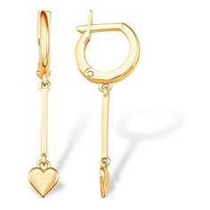 Серьги The Jeweller, красное золото, 585 проба, , золотистый
