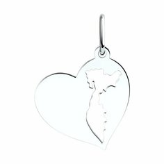 Подвеска Diamant, серебро, 925 проба, родирование