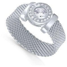 Кольцо Silver WINGS, серебро, 925 проба, фианит, размер 17.5