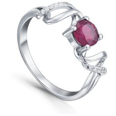 Кольцо Silver WINGS, серебро, 925 проба, фианит, размер 16.5