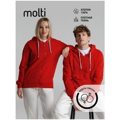 Худи molti, размер S, , красный
