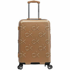 Чемодан CALVIN KLEIN, 32 л, коричневый