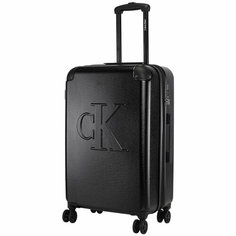 Чемодан CALVIN KLEIN, 65 л, черный