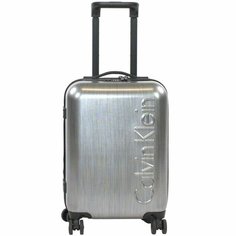 Чемодан CALVIN KLEIN, 40 л, серебристый