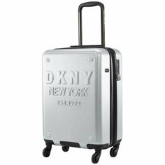 Чемодан DKNY, 38 л, серебристый
