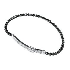 Браслет ELEMENT47, серебро, 925 проба, фианит, длина 18 см.