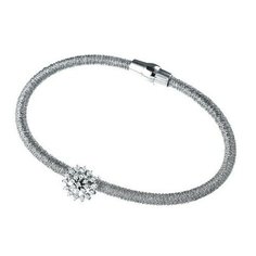 Браслет ELEMENT47, серебро, 925 проба, фианит, длина 18 см.