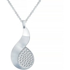 Подвеска ELEMENT47, серебро, 925 проба, родирование, серебристый