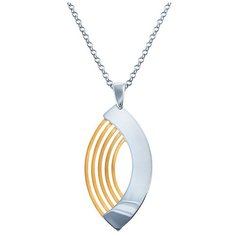 Подвеска ELEMENT47, серебро, 925 проба, золочение, родирование, золотистый, серебристый