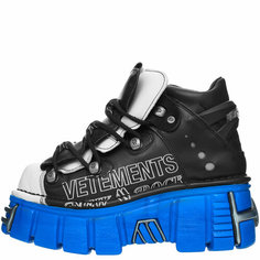 Ботинки Vetements VETEMENTS X NEW ROCK, размер 37, черный