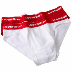 Трусы Charles Jeffrey Loverboy, комплект из 2 шт., размер XXL, белый/красный