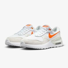 Кроссовки NIKE, размер 6Y, белый/бежевый
