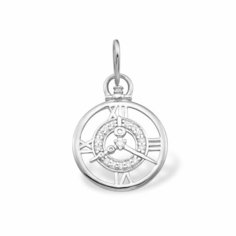 Подвеска Яхонт, серебро, 925 проба, фианит, бесцветный