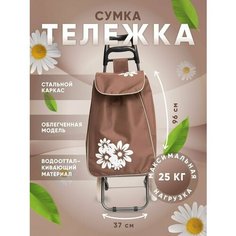 Сумка-тележка , 32х96, ручная кладь, коричневый Way Shop