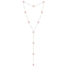 Колье Alerie Accessories, кварц, длина 66 см, розовый