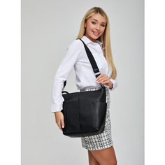 Сумка тоут , фактура зернистая, черный Charmily