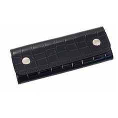 Ключница Croco, под рептилию, 6 шт., черный
