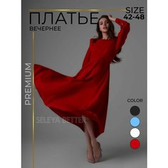 Платье SELEYA BETTER, размер 42, красный