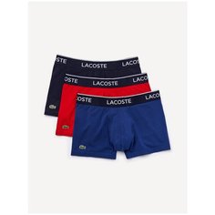 Трусы LACOSTE, комплект из 3 шт., размер M, мультиколор